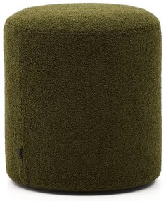 Zielony puf z materiału bouclé Kaeli – Kave Home
