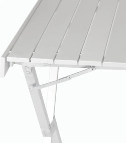 Stół kempingowy z torbą, aluminiowy, szary, 108 x 71 x 72 cm