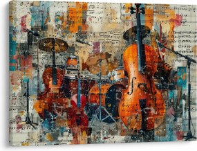 Obraz - Instrumenty muzyczne (70x50 cm)