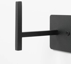 Czarny metalowy wieszak ścienny Chapman – Spinder Design