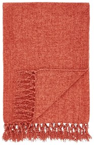 Ceglasty koc z szenilu 130x170 cm Wilson – Catherine Lansfield