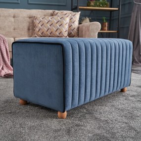 Stołek Mabel Pouf Niebieski