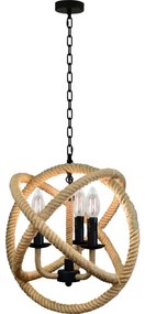 LED Żyrandol na łańcuchu ROPE GLOBO 3xE14/4,3W/230V