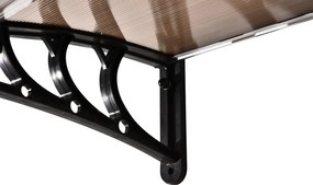 Zadaszenie Nad Drzwi Outsunny, 120x75 cm, Przezroczyste z Poliwęglanu