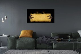 Obraz canvas na ścianę Oczy i Palce na Kartce