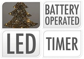 Ozdoba świąteczna Choinka LED, 40 cm