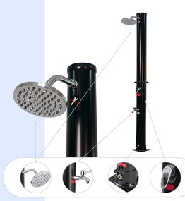 Jurhan Prysznic solarny DELFINA, 20l, czarna