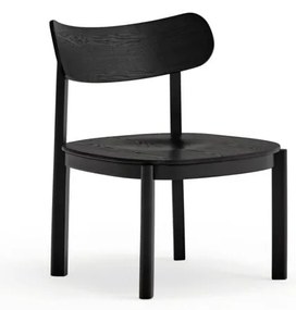Czarny fotel w dekorze jesionu Nara – Teulat