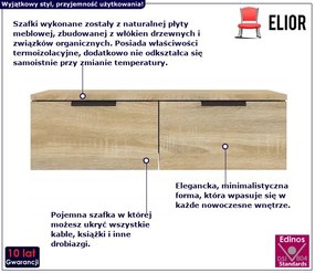 Nowoczesne szafki ścienne dąb sonoma - Altario