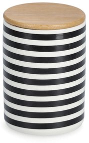 Ceramiczny pojemnik STRIPES z bambusową pokrywką, 900 ml, ZELLER