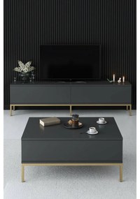 Stolik konferencyjny Lord Anthracite and Gold