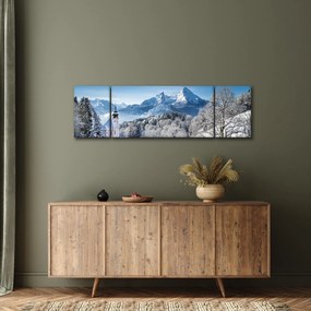 Obraz - Zaśnieżony krajobraz (170x50 cm)