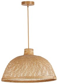 Rattanowa lampa wisząca SULION Tan, wys. 150 cm