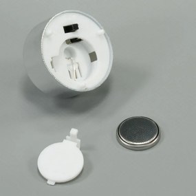 Dekoracyjny zestaw świeczek LED, srebrny, 4 szt