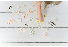 Drewniane puzzle (liczba elementów 20) Numbers – Kindsgut