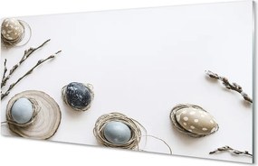 Szkło do Kuchni na Ścianę Wielkanocne Pisanki i Bazie