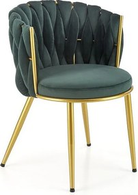 Krzesło tapicerowane K517 VELVET zielone