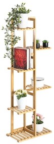 Stojak na rośliny G21 6 poziomów, bambusowy