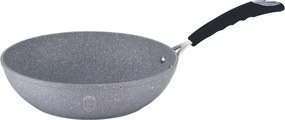 Szara patelnia typu wok na każdy typ kuchenki 28cm T0-G91