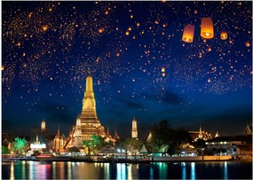 Obraz na szkle - Lampiony szczęścia, Bangkok (70x50 cm)