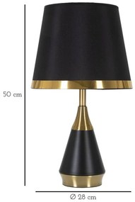 Metalowa lampa stołowa z kloszem, Ø 28 cm