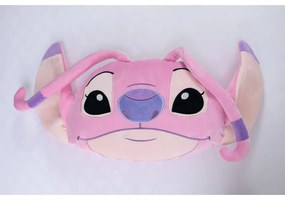 Polarowa poduszka dziecięca 41x32 cm Lilo and Stitch "Angel Pink" – Jerry Fabrics