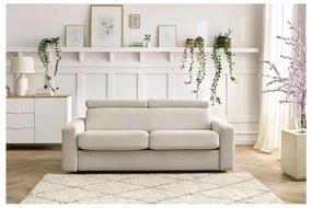 Kremowa rozkładana sofa 215 cm Monaco – Bobochic Paris
