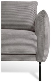 Jasnoszara sztruksowa sofa 212 cm Venray – Scandic