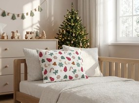 Bawełniana poszewka na poduszkę HOLLY 50x70 cm, biała