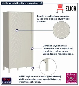 Szafa na ubrania w jodełkę kaszmir F0-K82