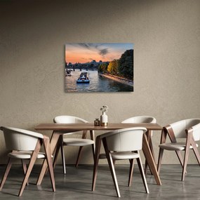 Obraz na szkle - statek na rejsie widokowym (70x50 cm)