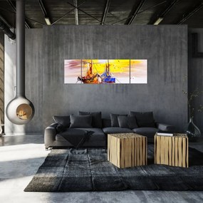 Obraz - Obraz statku (170x50 cm)
