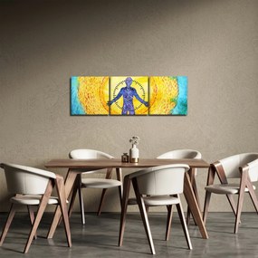 Obraz - Moc duszy (z zegarem) (90x30 cm)