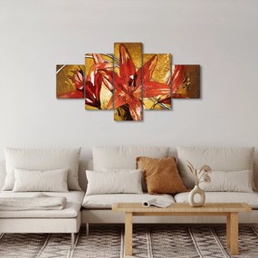 Obraz kwiatów lilii (125x70 cm)