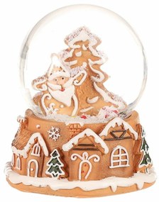 Świąteczny bałwanek Gingerbread Santa Claus,polyresin, 9 cm