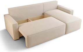 Brązowy narożnik rozkładany z funkcją spania R1-T88