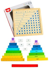 Tooky toy drewniana tablica matematyczna nauka liczenia liczydło