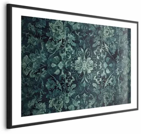 Plakat Ornamenty dywanowe 30x21 cm z ramą czarną z marginesem ARTGEIST B