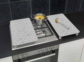 Szklane płyty ochronne GRANIT na kuchenkę – 2 sztuki, WENKO