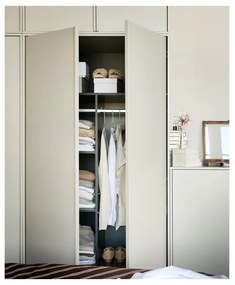 Kremowa szafa modułowa z litego drewna sosnowego 100x200 cm Daily – vtwonen