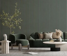 Akustyczne panele lamelowe 2 szt. butelkowa zieleń F8-H64