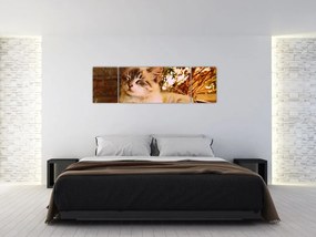 Obraz kota w doniczce (170x50 cm)