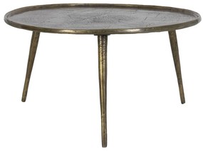 Metalowy okrągły stolik w kolorze brązu ø 67,5 cm Babina – Light &amp; Living