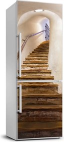 Tapeta samoprzylepna na lodówkę Schody w zamku