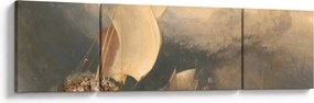 Obraz - William Turner, Fishing Boats with Hucksters Bargaining for Fish, reprodukcje (170x50 cm)