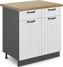 Szafka dolna do kuchni biały domek wiejski 80x60x82 fame-line