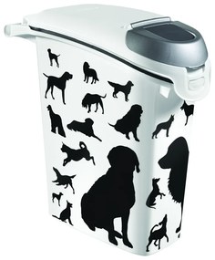 Biały pojemnik na karmę Curver, 23 l