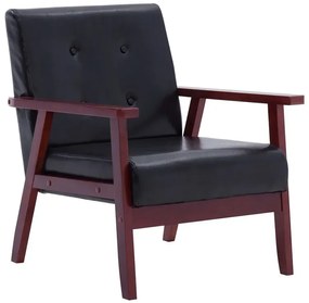 Czarny zestaw wypoczynkowy w stylu vintage - Garner 3S