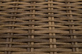 Rattanowy zestaw modułowy BORNEO LUXURY dla 8 osób (brązowy)