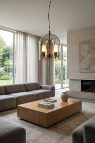 Czarna lampa wisząca dwa ptaki - V032 F0-P55